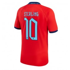 England Raheem Sterling #10 Bortedrakt VM 2022 Kortermet